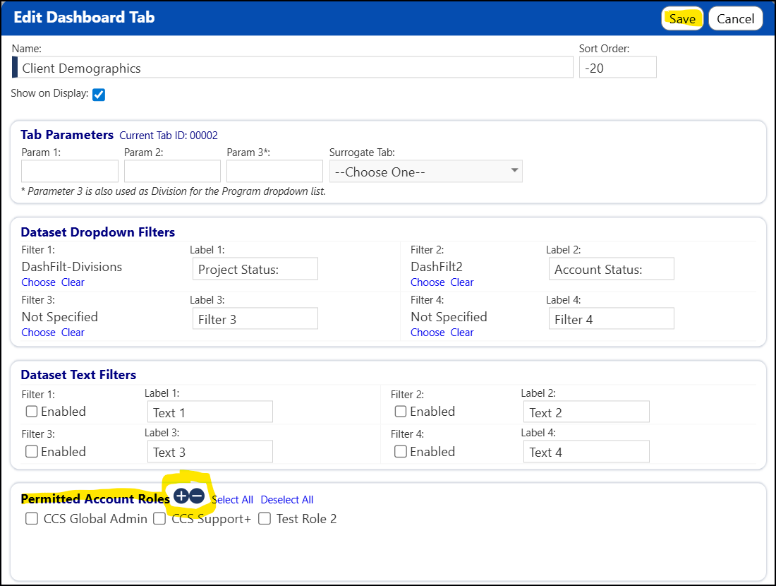How do I restrict viewing of Activity Dashboard tabs - KnowledgeBase